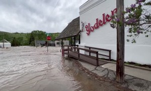 Flooding in Red Lodge, Montana