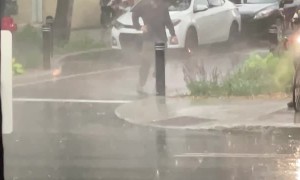 Almost Hit by an Exploding Manhole Cover