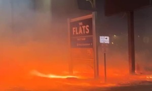 Cleveland Burns in Blustering Winds