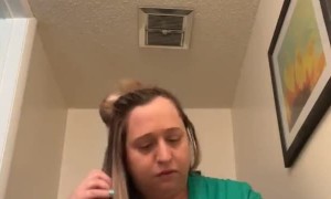 Hair Straightener Gets Too Hot To Handle