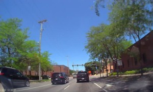 Motorcyclist Going to Fast Rear-Ends Truck with no Helmet