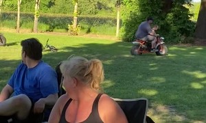 Faceplanting Off a Mini Bike