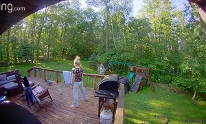 Sister Gets Chased by Angus the Male Duck