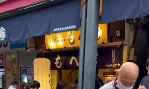 Man Walking His Tortoise, Bon