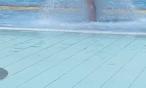 Grandma's Enjoying Fountain Stay a While