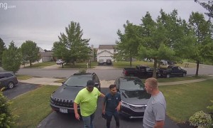 Door to Door Salesmen Shotguns a Beer and Nearly Passes Out