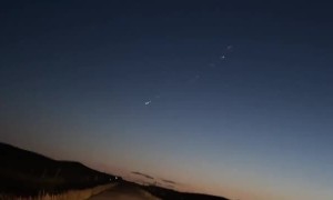 Russian Fuel Tank Re-Entry Scatters Through Sky