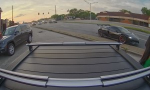 Honda Runs Red Light Hitting Mclaren 570S