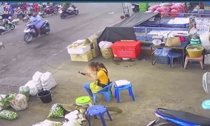 Hanging Fan Falls on Woman