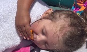 Feeding Her Best Friend Cheetos