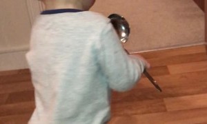 Brother Bops Sibling in the Head With a Ladle