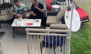 Bear Comes Over for Snacktime