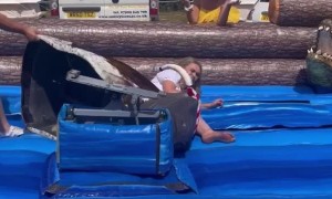 Bride-to-Be Breaks Mechanical Bull