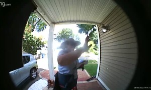 Mail Lady Talks to Chatty Husky