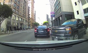 Woman Spits at Another Driver in LA Traffic