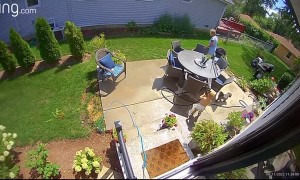 Toddler With a Hose vs Mom