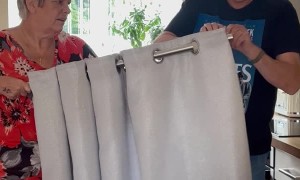 Couple Upgrades Curtain Using TP Rolls