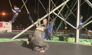 Attempted Backflip Fail at Carnival
