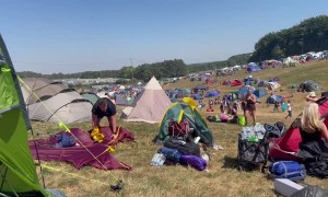 Gazebo Goes Up and Away