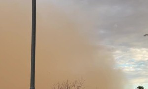 Dust Storm Moves in on Chandler, AZ