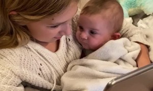 Heart Warming Snuggling Sisters