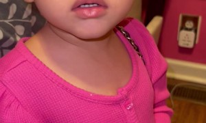 Little Girl Sports Long Lashes