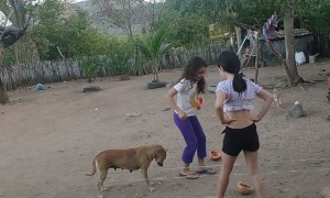 Pup Helps Kids Jump Rope