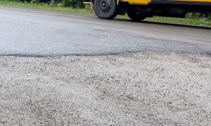 Goofy Girl Forgets Her Backpack