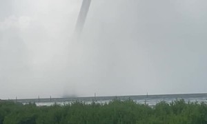 Wild Waterspout in Florida