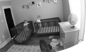 How Our Twins Travel by Crib