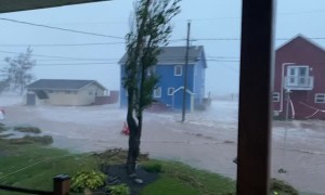 Scary View From  Deck During Hurricane Fiona