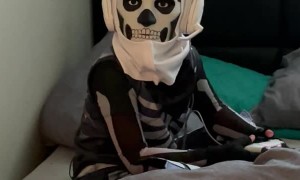 Cracking Up Over Costumed Kiddo