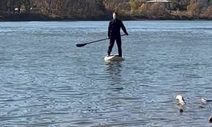 Gas Prices Even Have Michael Myers Using a Paddleboard