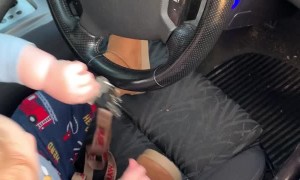 Baby Grabs Correct Key and Tries to Start Car