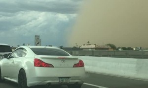Haboob Rolling Through Sun City, Arizona