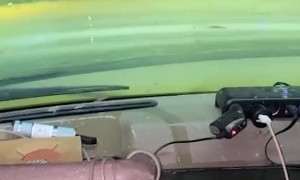 Driving in Deep Flood Water