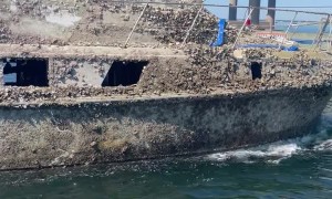 Towing a Sunken Boat