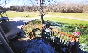 Stairs Become an Icy Slide