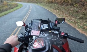 Motorcyclist Hits Deer While Going Around Corner