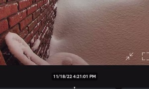 Ring Doorbell Captures Snow Accumulation Timelapse