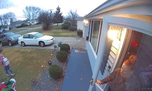 Daughter Trips Over Christmas Lights