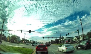 Footage of Driver Crashing into Firework Store Starting Fire