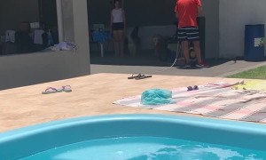 Simba the Golden Brings Man a Beverage