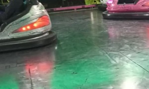 Bumper Car Girl Bumps a Little Too Hard