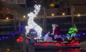 Santa's Sleigh is a Speedboat