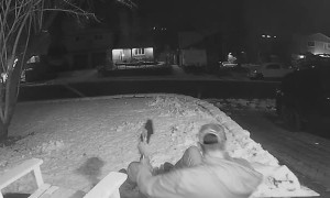 Guy Slips on Steps and Lands Flat on Back