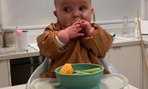 Baby First Time Tasting a Lemon