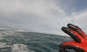 Spearfisherman Narrowly Avoids Being Run Over By Boat