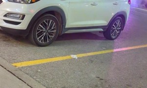 Citizens Try to Put Out Car That Spontaneously Caught Fire in Parking Lot