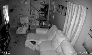 Explosion Caught on Home Security Cameras